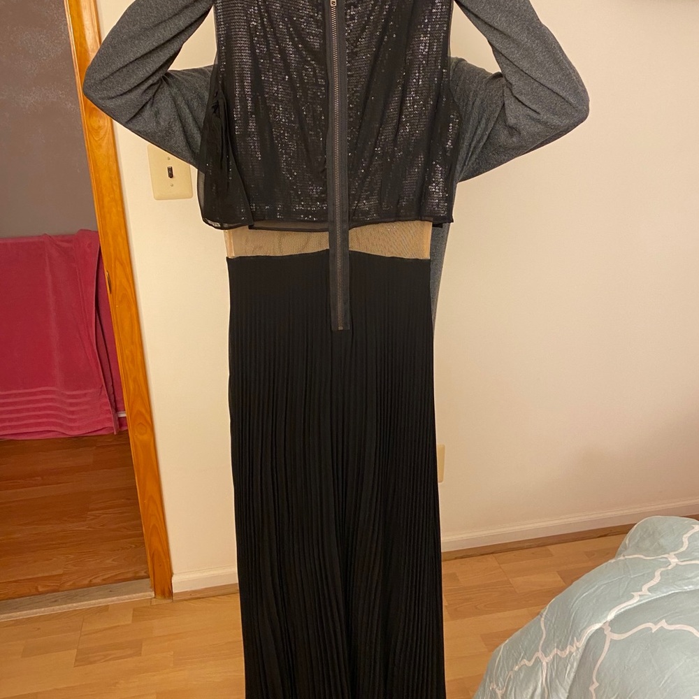 Bailey44 sequin/mesh long dress sz large - Picture 4 of 8